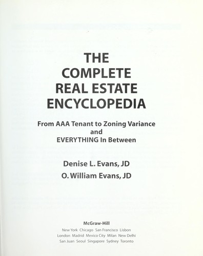 The Complete Real Estate Encyclopedia
