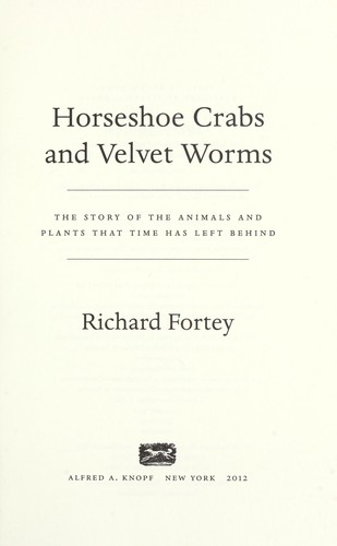 Horseshoe crabs and velvet worms