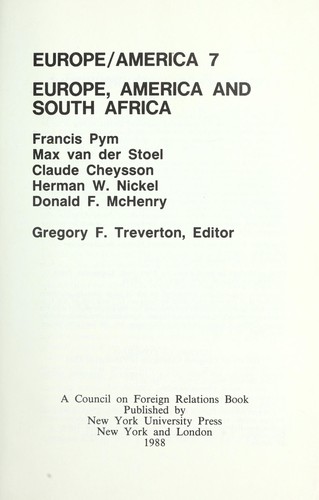 Europe, America, and South Africa