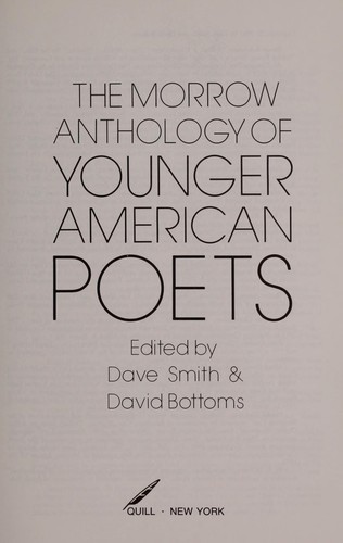 The Morrow Anthology of Younger American Poets