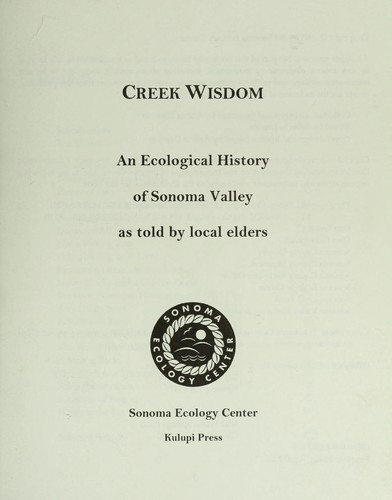Creek wisdom