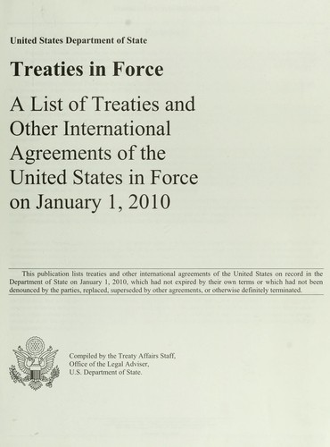 Treaties in force