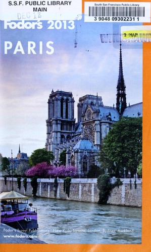 Fodor's 2013 Paris