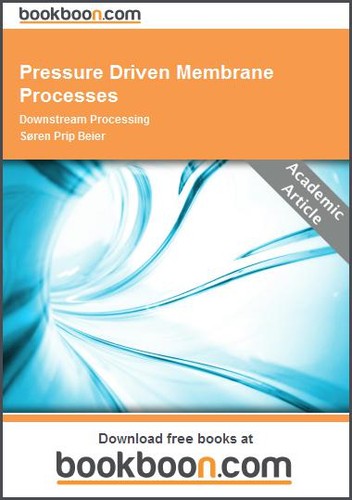 Pressure Driven Membrane Processes Downstream Processing