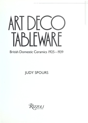Art Deco Tableware