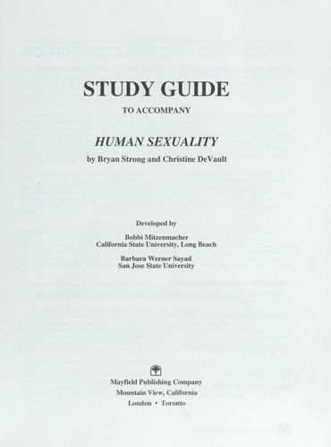Human Sexuality, Study Guide