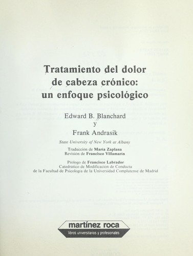 Tratamiento del dolor de cabeza cro nico