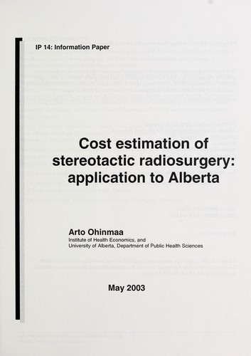 Cost Estimation of Stereotactic Radiosurgery