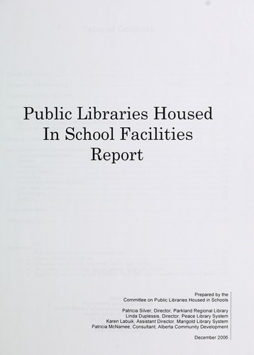 Public Libraries Housed in School Facilities Report