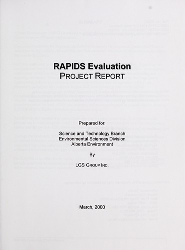 RAPIDS evaluation project report