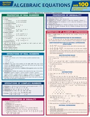 Algebraic Equations Quizzer