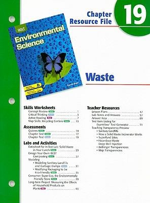 Holt Environmental Science Chapter 19 Resource File
