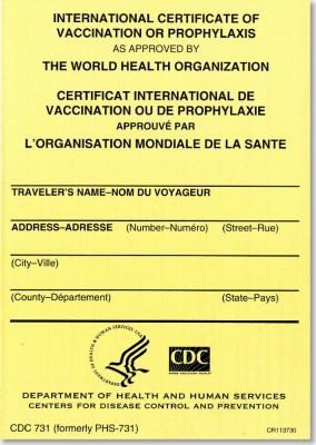 International Certificate of Vaccination or Prophylaxis