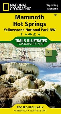Mammoth Hot Springs, Yellowstone National Park, NW Wyoming/Montana USA Trails Illustrated Map
