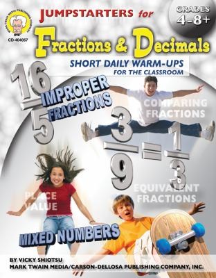 Jumpstarters For Fractions Decimals Short Daily Warmups For The Classroom