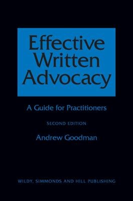 Effective Written Advocacy: A Guide for Practitioners