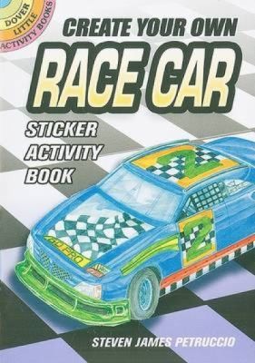 Create Your Own Race Car Sticker Activity Book With Stickers