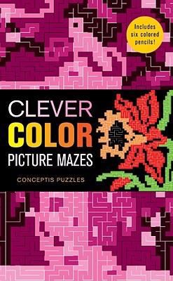 Clever Color Picture Mazes With 6 Colored Pencils