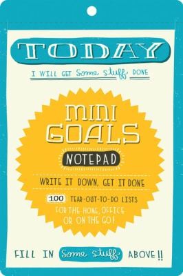 Mini Goals Notepad