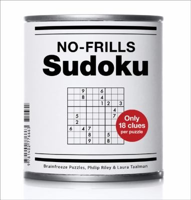 Nofrills Sudoku Only 18 Clues Per Puzzle
