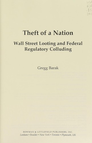 Theft of a nation