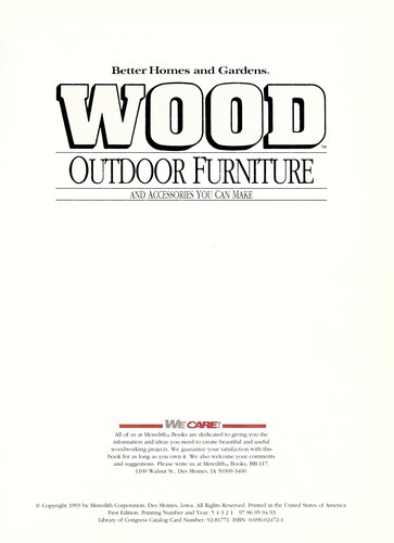Outdoor Furniture You Can Make