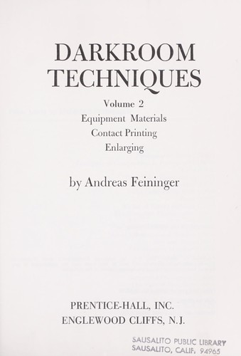 Darkroom Techniques Volume 2