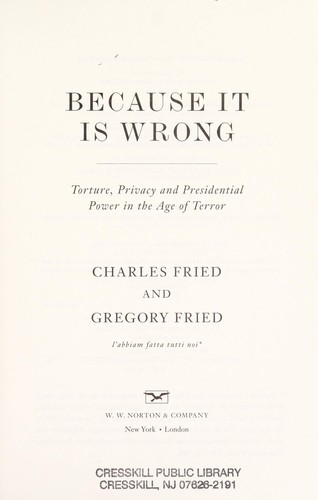 Because it is wrong