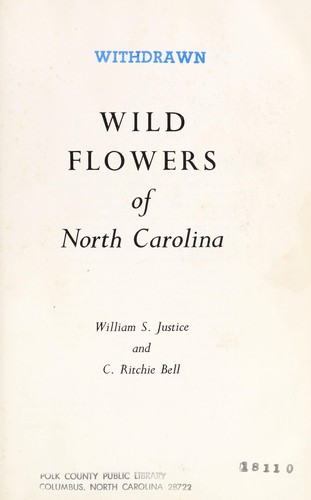Wild Flowers of North Carolina