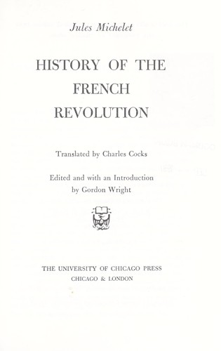 History of the French Revolution (Classic European Historians)