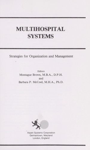 Multihospital Systems