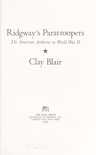 Ridgway's Paratroopers
