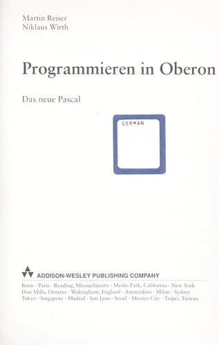 Programmieren in Oberon