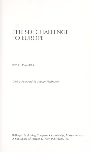 The SDI Challenge to Europe