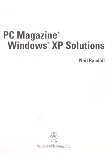 PC magazine Windows XP solutions