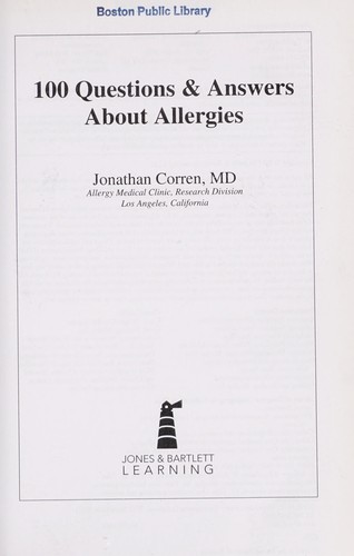 100 questions & answers about allergies