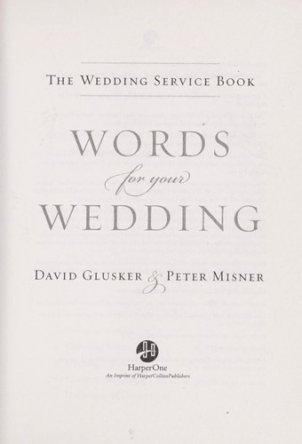 Words for Your Wedding