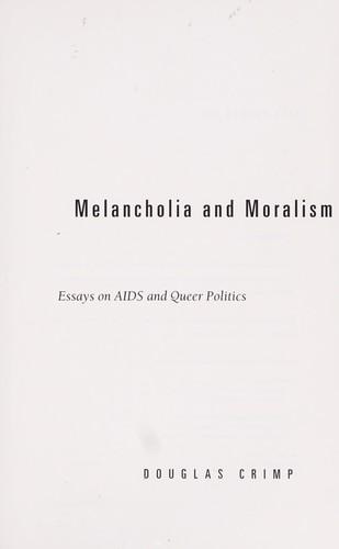 Melancholia and Moralism