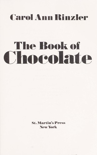 The Book of Chocolate