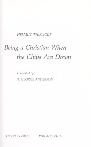 Being a Christian when the chips are down