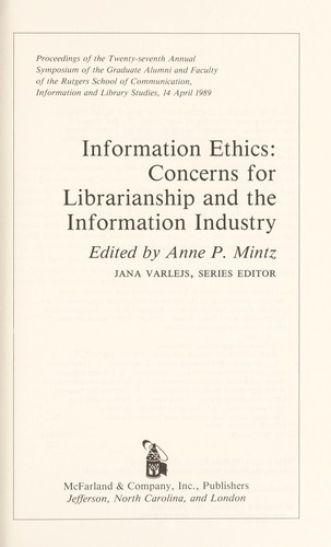 Information ethics
