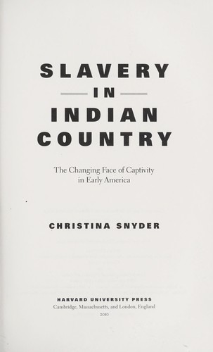 Slavery in Indian Country