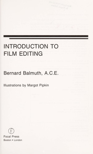 Introduction to Film Editing