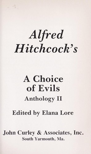 Alfred Hitchcock's a Choice of Evils: Anthology II