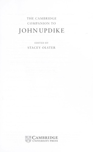 The Cambridge Companion to John Updike