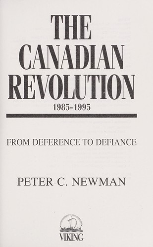The Canadian Revolution, 1985-1995