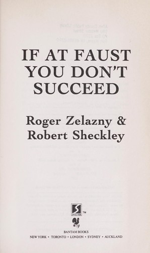 If at Faust You Don't Succeed