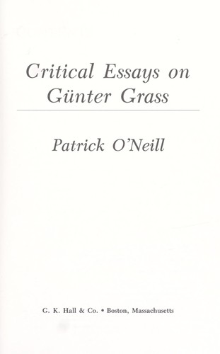 Critical Essays on Günter Grass