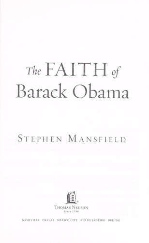 The faith of Barack Obama