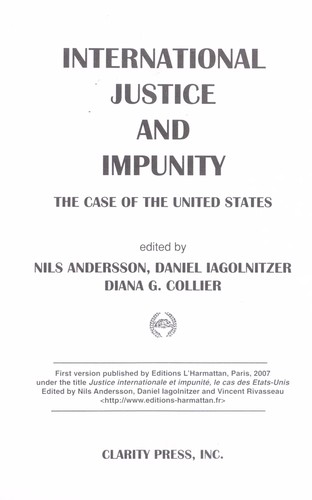 International justice and impunity